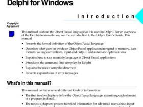 Object Pascal Language Guide pdf