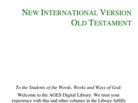 THE AGES DIGITAL LIBRARY BIBLES NEW INTERNATIONAL VERSION OLD TESTAMENT（国际版圣经NIV朗读版）pdf