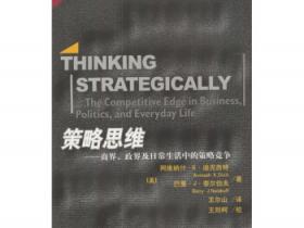 策略思维：商界、政界及日常生活中的策略竞争pdf